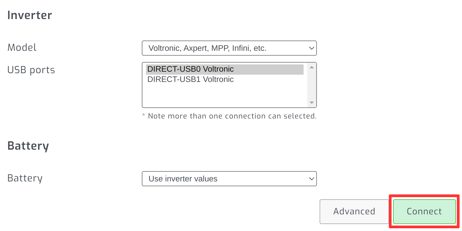 Start SolarAssistant monitoring of solar devices