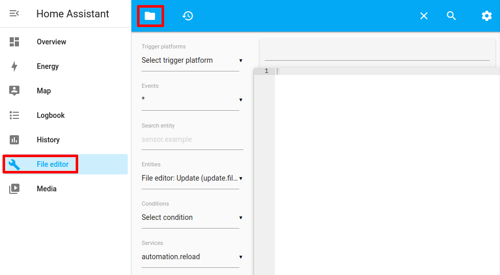 Browse files in File edit add-on