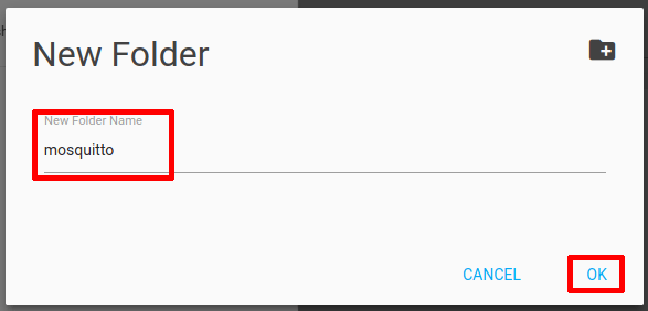 Name folder mosquitto