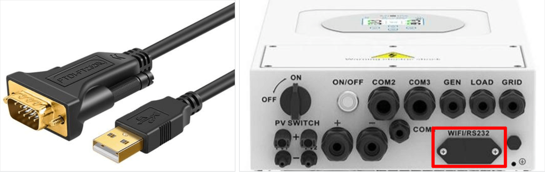 Deye WiFi RS232 port