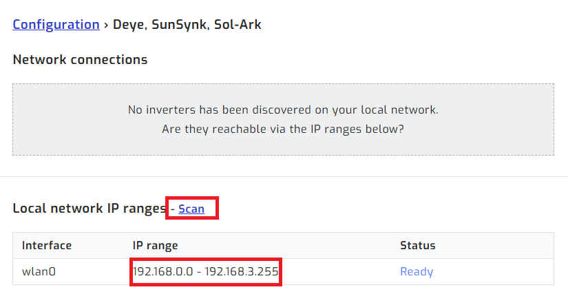 Scan network