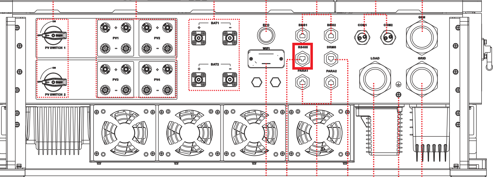 Felicity T-Rex RS485 port