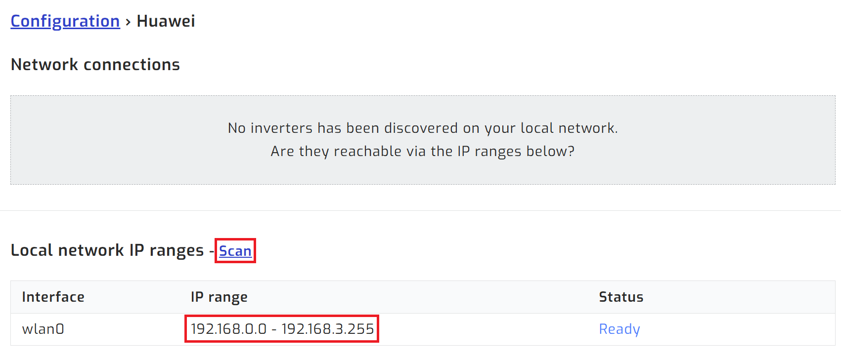 Scan network