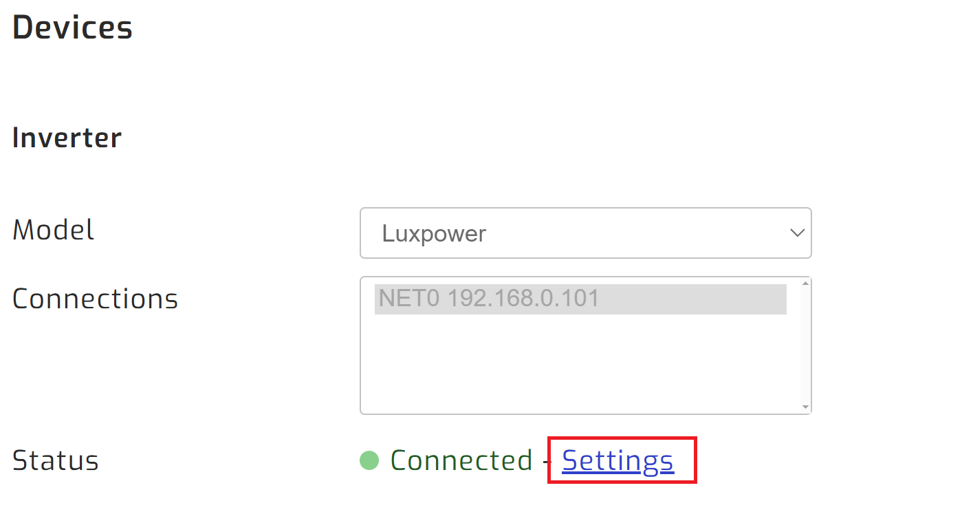 Navigate to settings