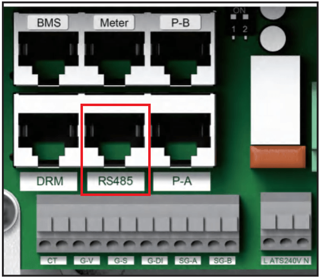 Solis RS485 port