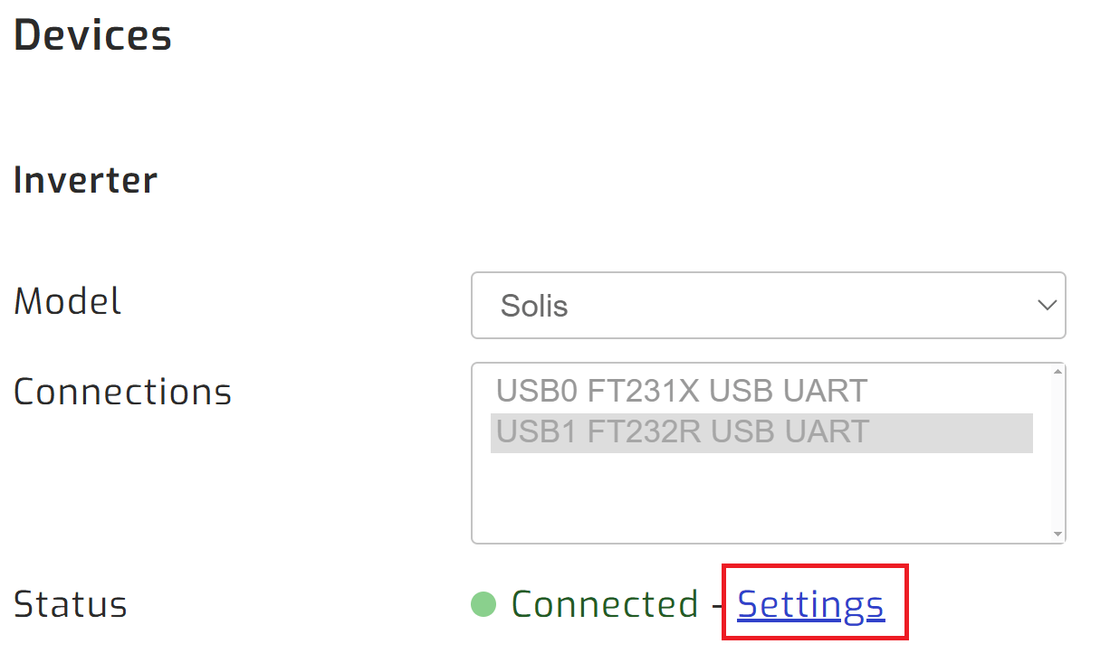 Navigate to settings