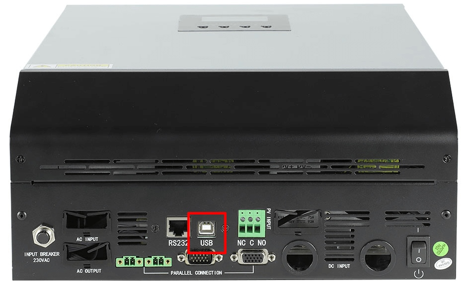 Voltronic USB type B port